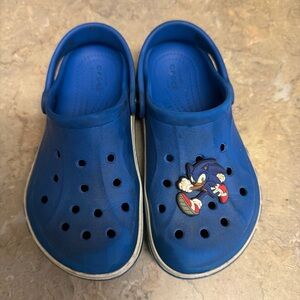 CROCS Blue Kids Water Shoes with Character Accent